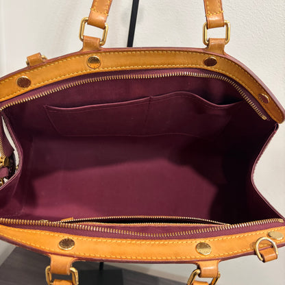 8891 LOUIS VUITTON Burgundy Vernis Brea MM