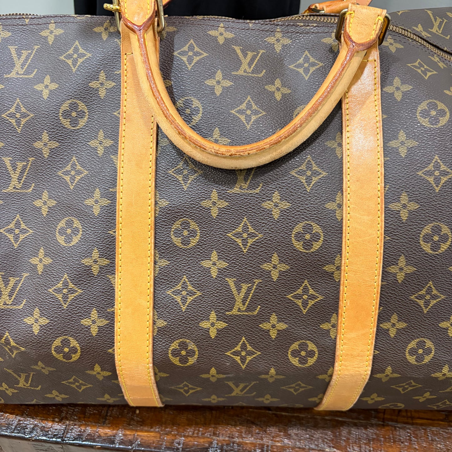 #1114 LOUIS VUITTON Monogram Keepall 60 Bandouliere