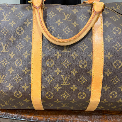 #1114 LOUIS VUITTON Monogram Keepall 60 Bandouliere