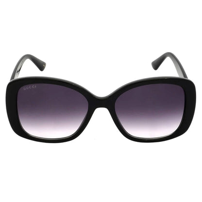 #3230 NEW GUCCI Black Oversized Sunglasses MSRP $305