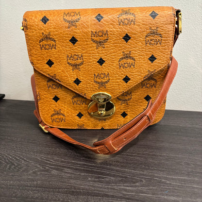 8868 MCM Cognac Visetos Crossbody
