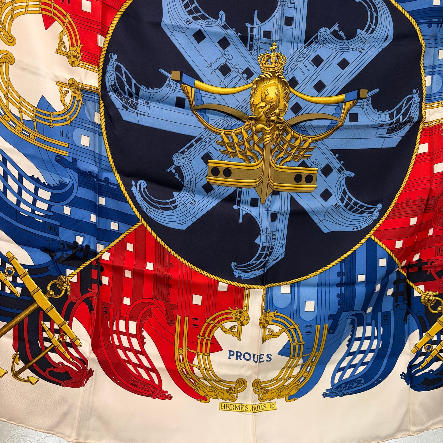 #8234 HERMES 90cm Silk Scarf