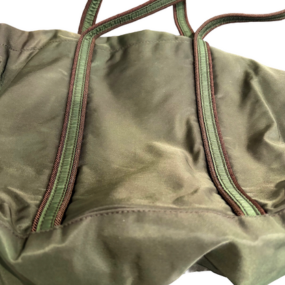 8891 PRADA Green Tessuto Tote