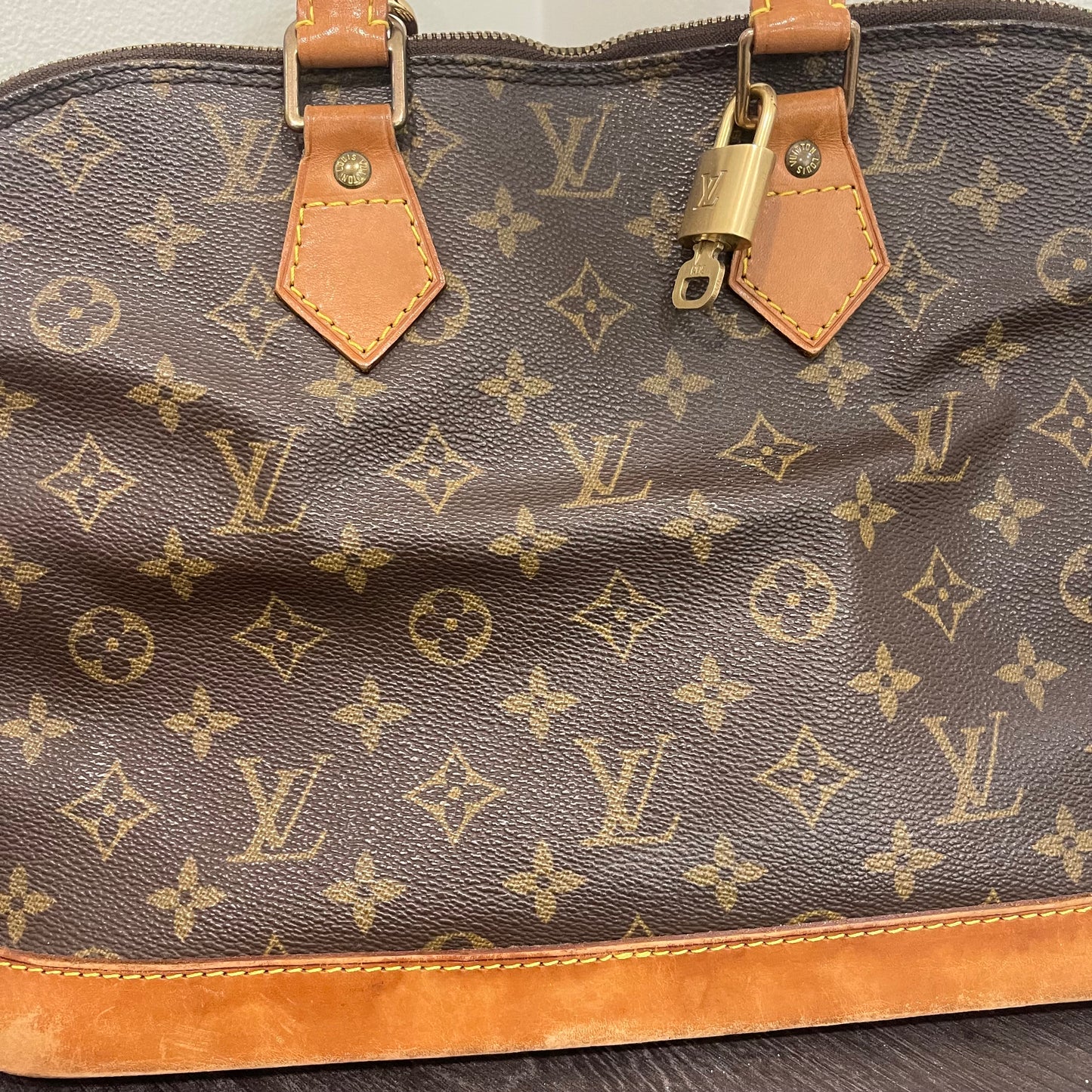 SOLD! Louis Vuitton Monogram Alma with Lock & Key