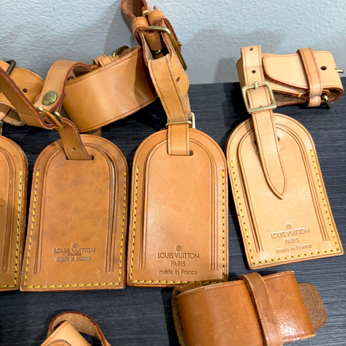 8846 LOUIS VUITTON Set of 9 Luggage Tag Set MSRP $1,350