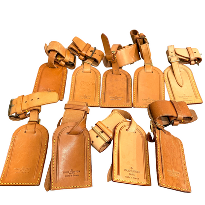 8846 LOUIS VUITTON Set of 9 Luggage Tag Set MSRP $1,350