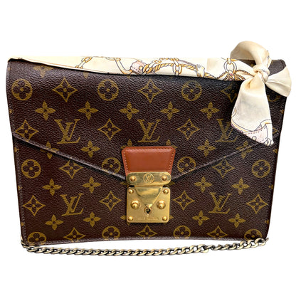 #1101-15 LOUIS VUITTON Monogram Monceau 27 with Removable Chain