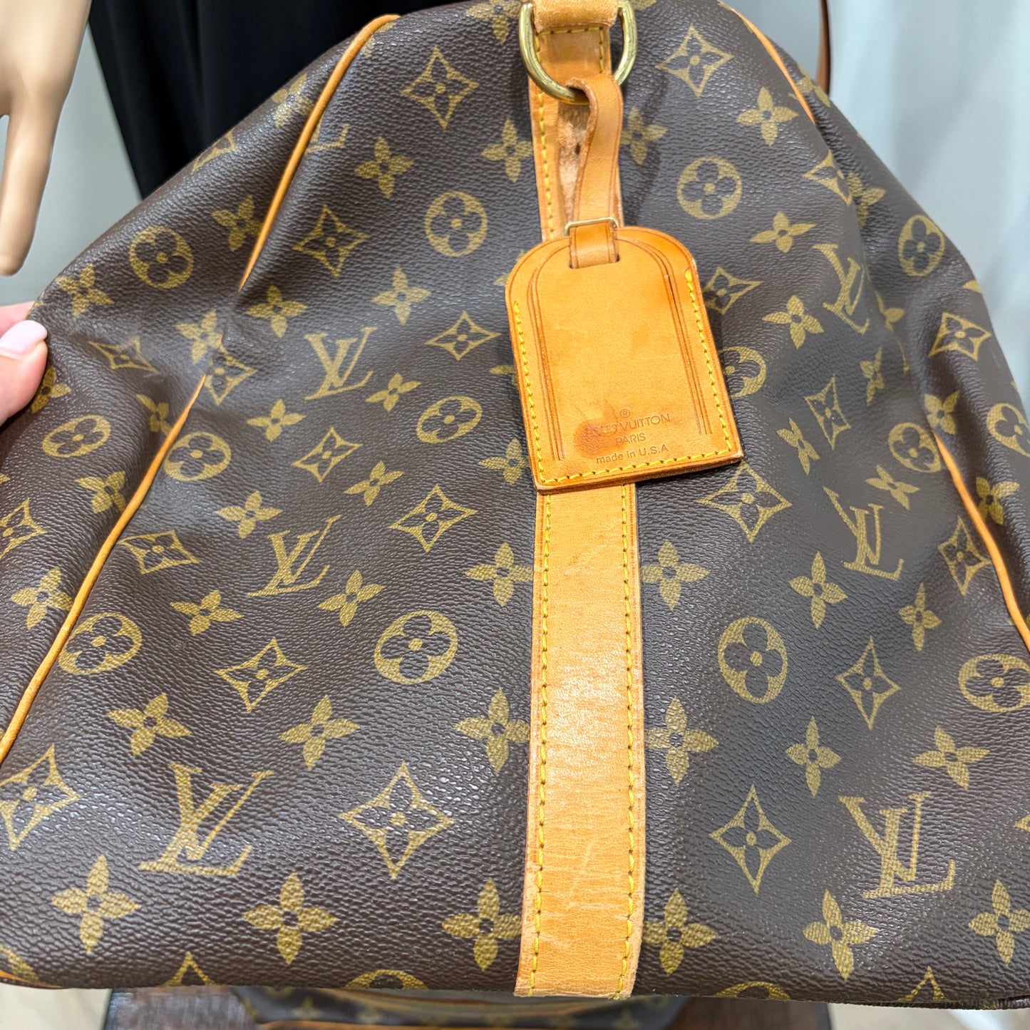 #1114 LOUIS VUITTON Monogram Keepall 60 Bandouliere