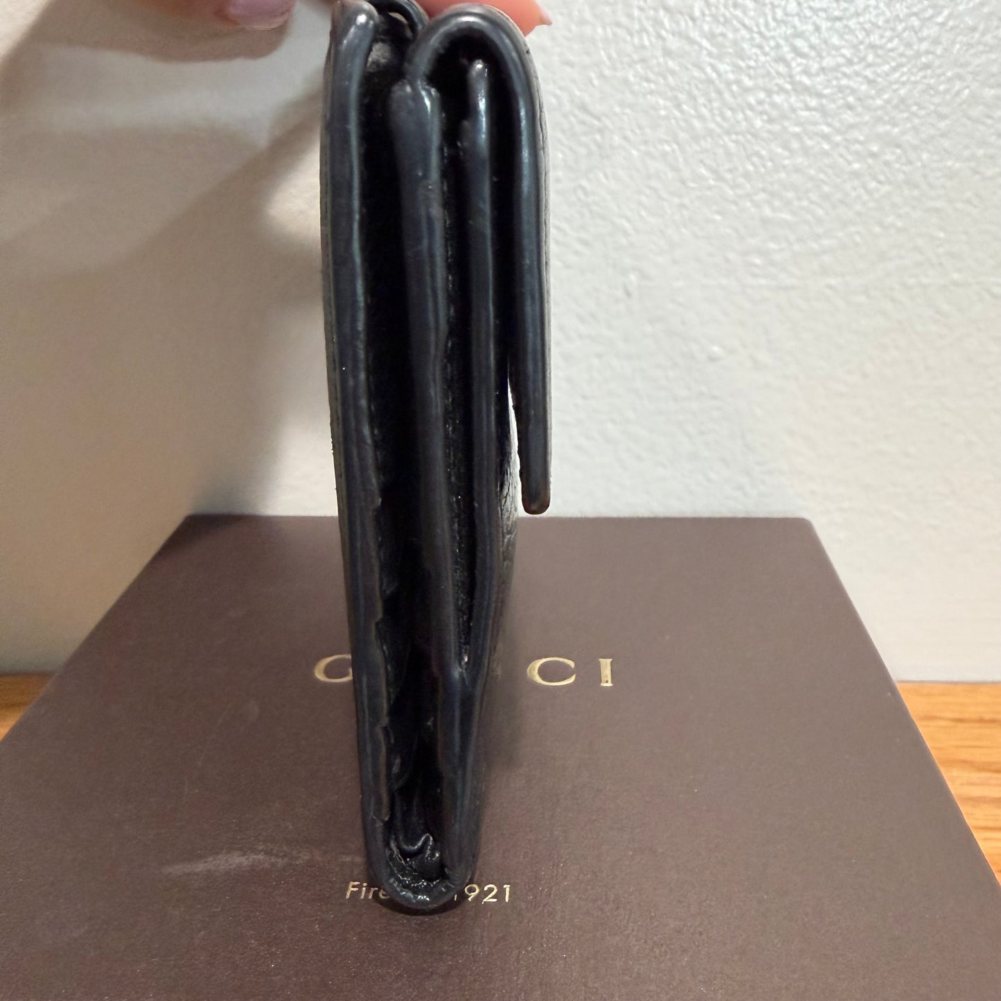 #3228 GUCCI Black Wallet