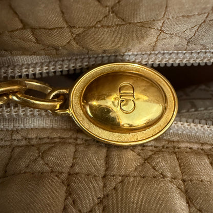 #1128 Vintage Lady Dior Brown Cannage Quilt Nylon