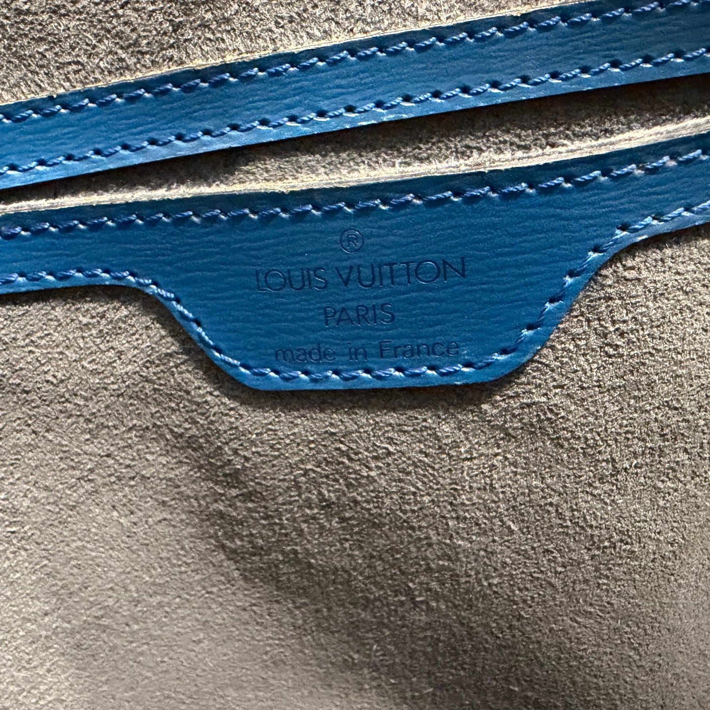 #9118 LOUIS VUITTON Blue Epi Saint Jacques PM