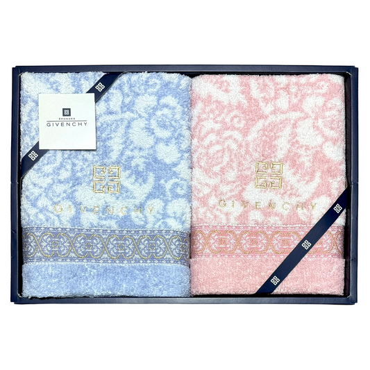 #1468 GIVENCHY Set of 2 100% Cotton Bath Hand Towels