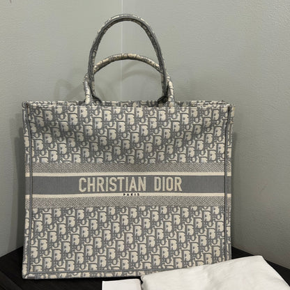 CLEARANCE #110 CHRISTIAN DIOR Large Book Tote w/ Dust Bag