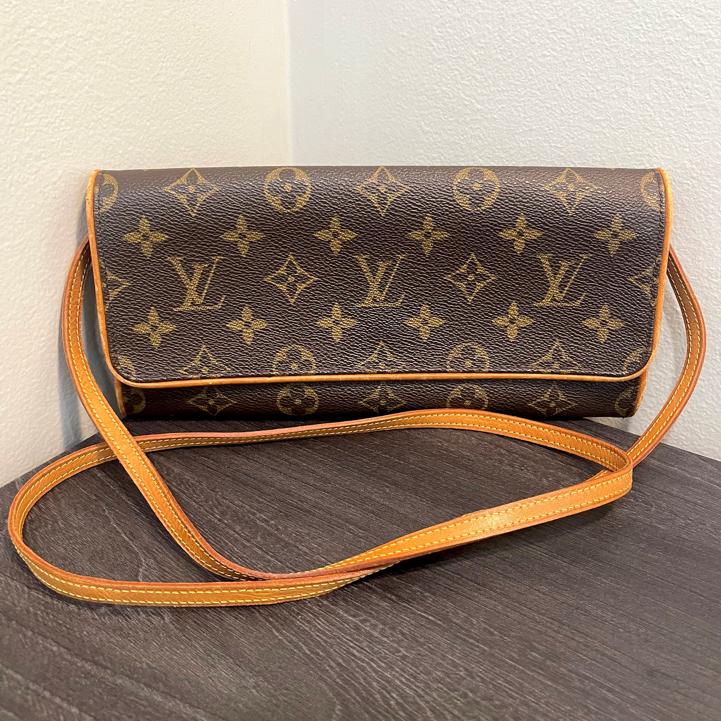 SOLD! Louis Vuitton Monogram Pochette Twin GM