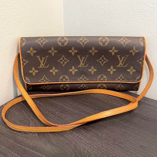 SOLD! Louis Vuitton Monogram Pochette Twin GM