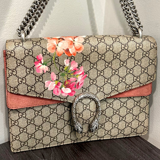 #266 GUCCI GG Supreme Blooms Dionysus Medium
