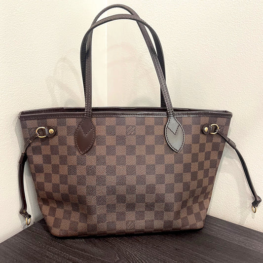 SOLD! Louis Vuitton Damier Ebene Neverfull PM