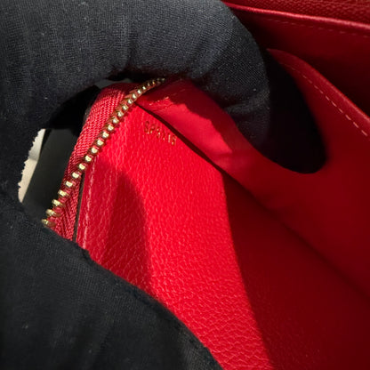 #8219 LOUIS VUITTON Red Empreinte Zip Wallet MSRP $1,170