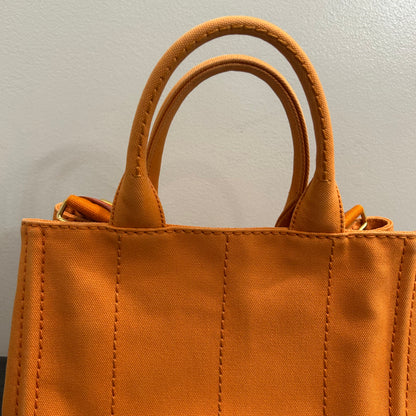 CLEARANCE #837 PRADA Canapa Tote (Orange)