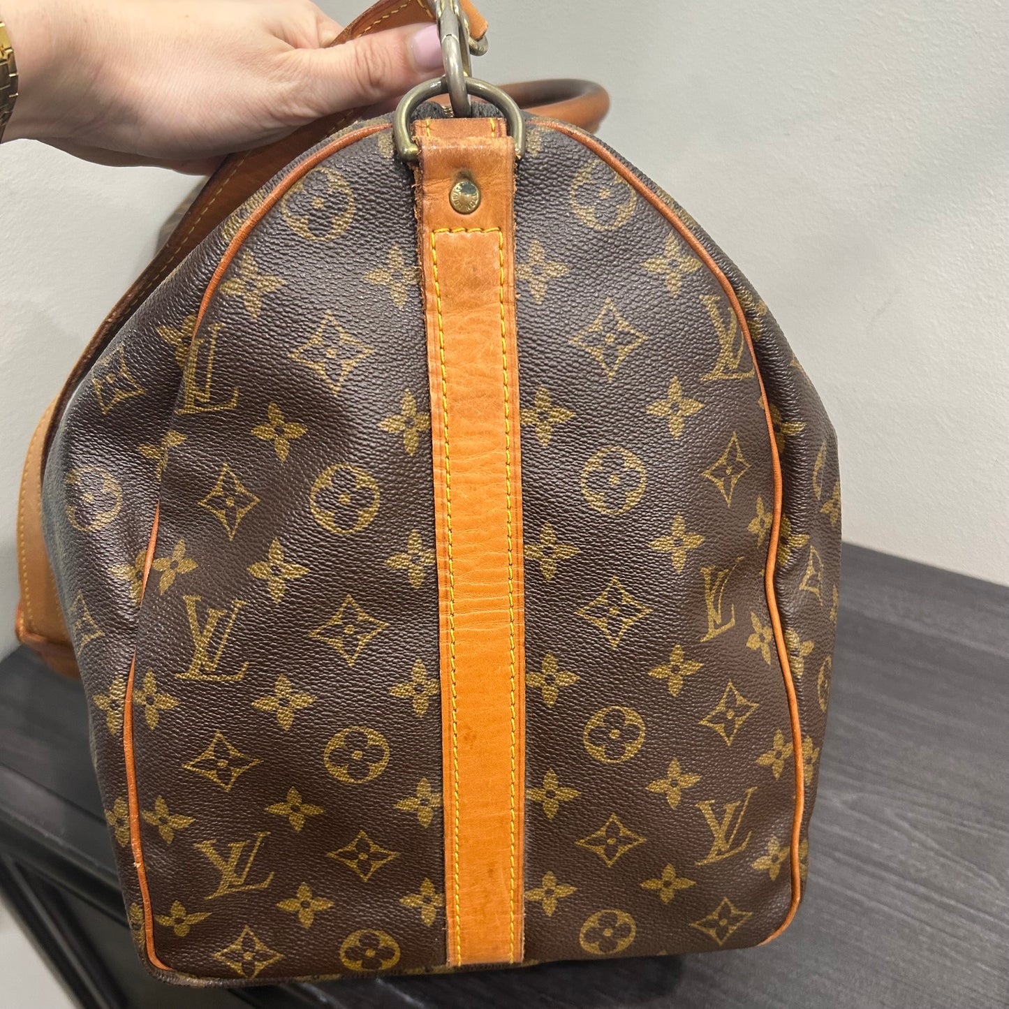 #719 LOUIS VUITTON Monogram Keepall 50 Bandouliere