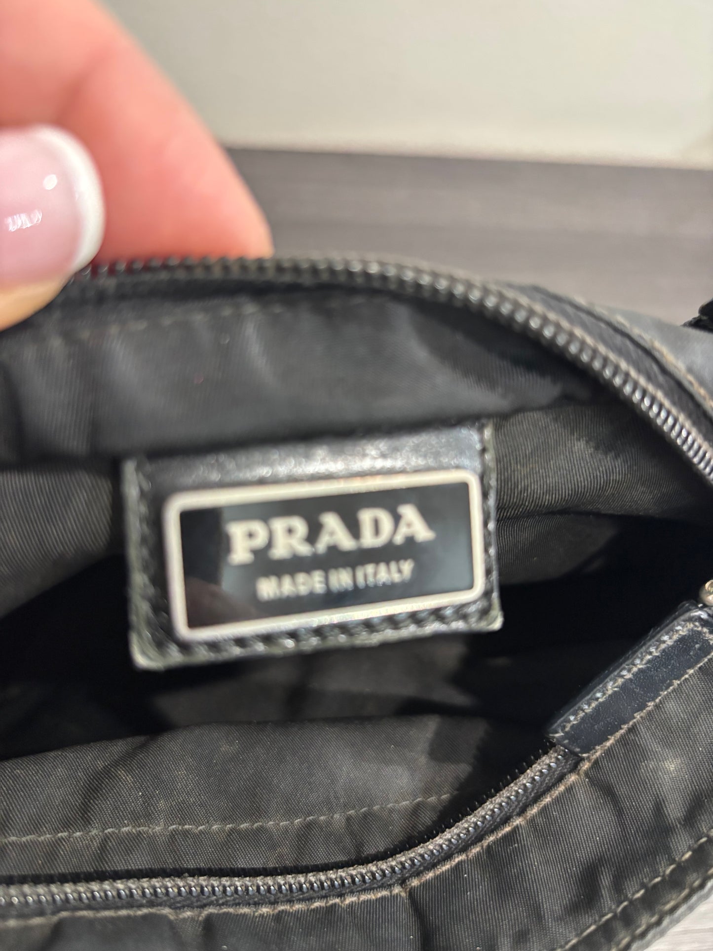 8896 PRADA Black Nylon Crossbody