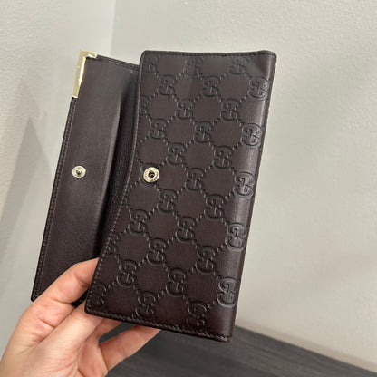 #179 GUCCI Guccissima Long Wallet