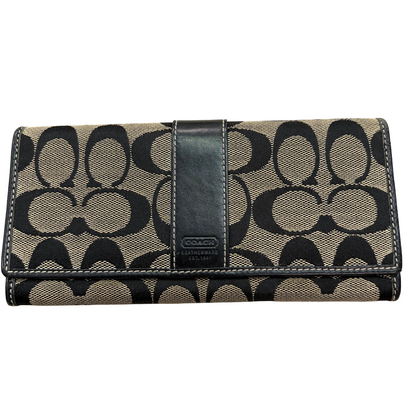 8812 COACH Black Wallet