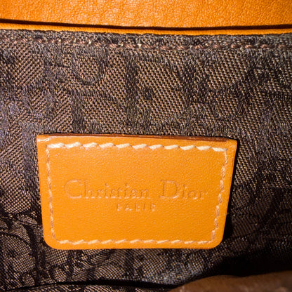 #1120 CHRISTIAN DIOR Mini Leather Saddle Pouch Belt Bag