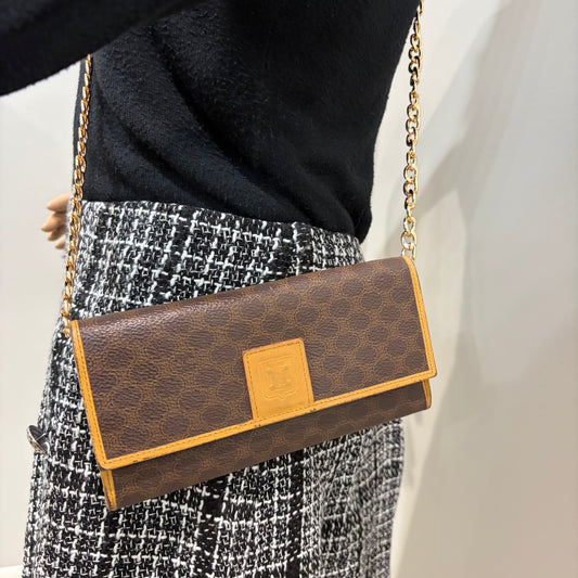 #1704 CELINE Macadam Long Wallet