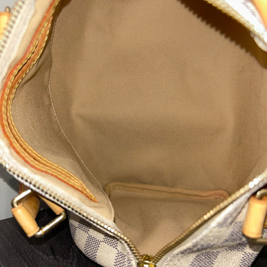 CLEARANCE LOUIS VUITTON Damier Azur Speedy 25 #259