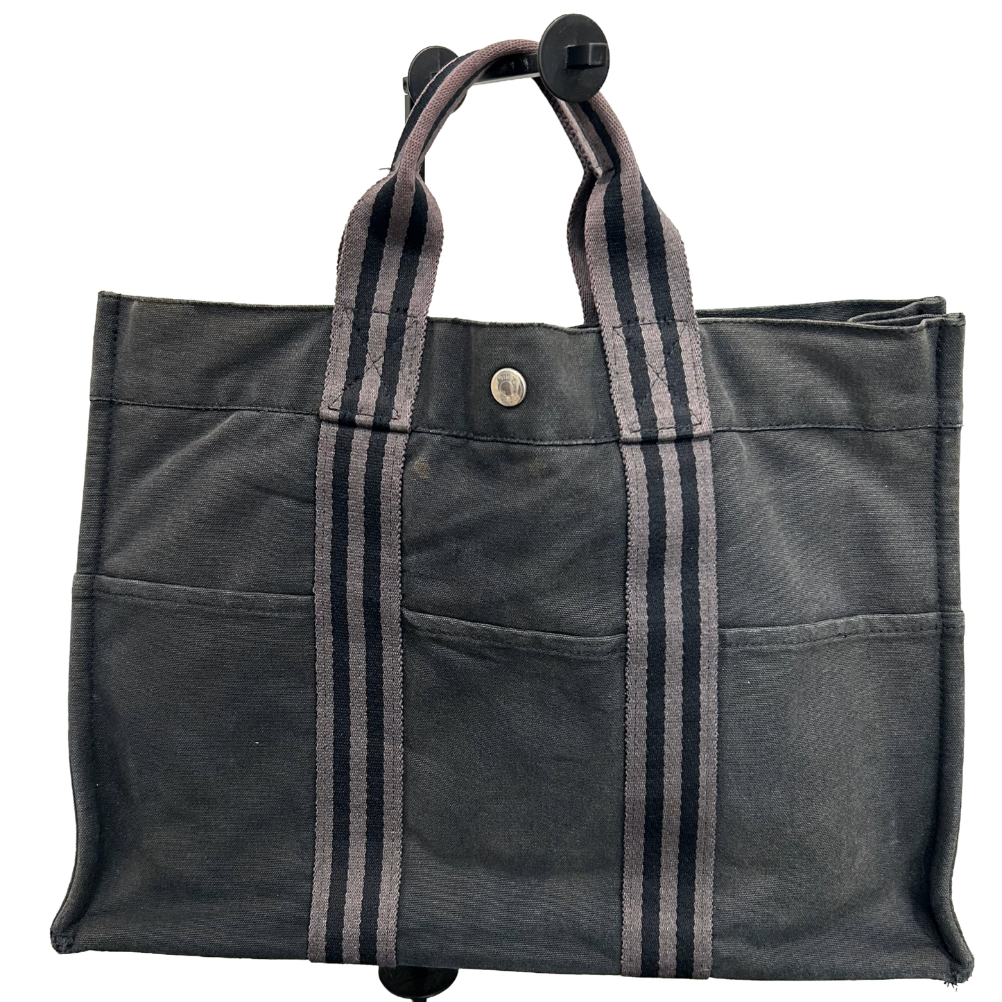 1016 HERMÈS Toile Fourre-Tout MM Tote Grey