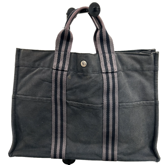 1016 HERMÈS Toile Fourre-Tout MM Tote Grey