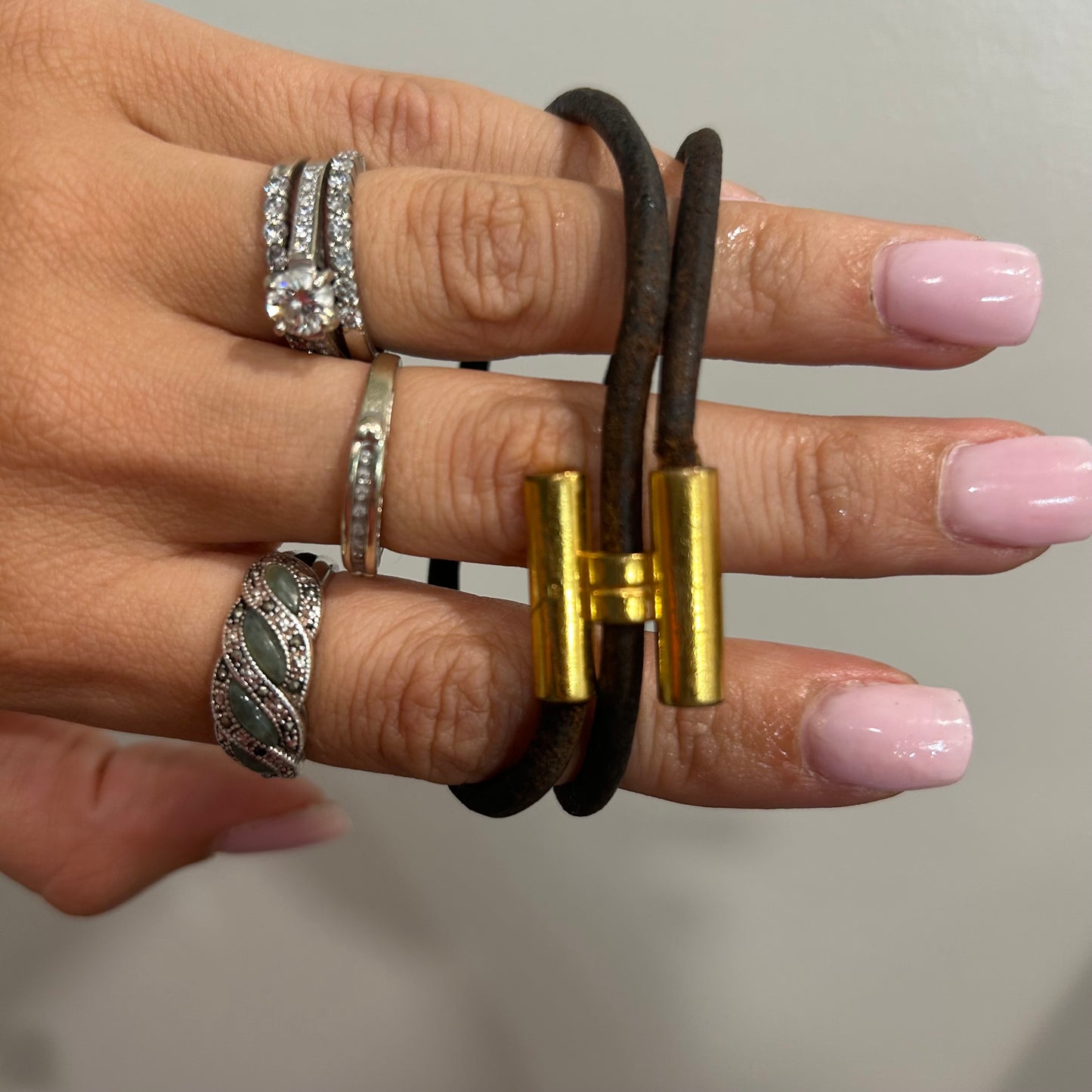 1033 HERMÈS Tournis Tresse Bracelet MSRP $435