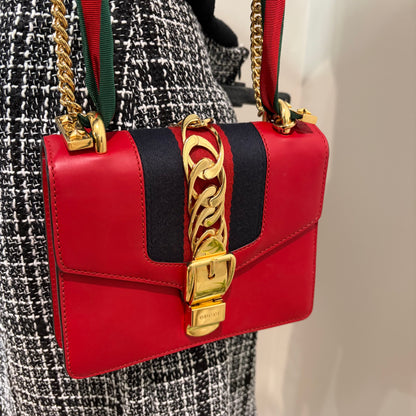 #8205 GUCCI Mini Red Sylvie