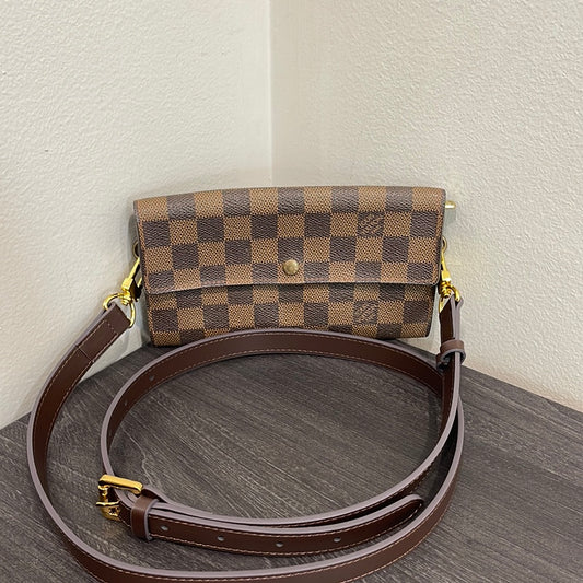 SOLD! Louis Vuitton Damier Wallet with Strap