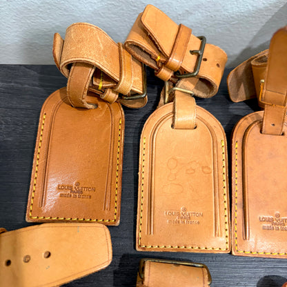 8846 LOUIS VUITTON Set of 9 Luggage Tag Set MSRP $1,350