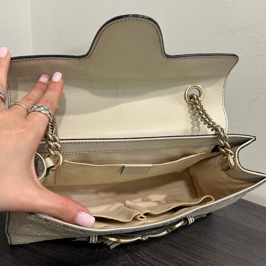 CLEARANCE #823 GUCCI Guccissima Emily Flap Bag On Chain