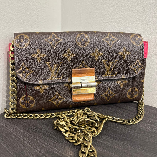 CLEARANCE Louis Vuitton Monogram Wallet w/ Added Chain