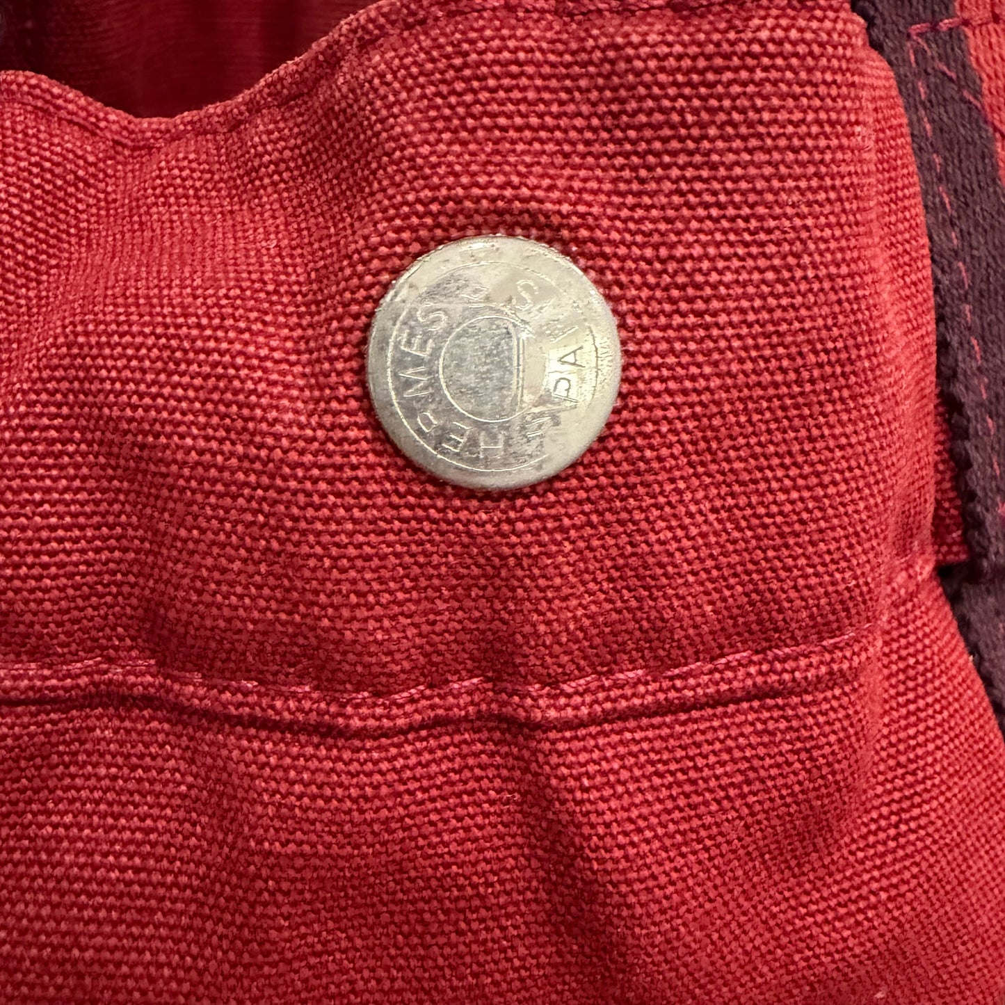 #8253 HERMÈS Toile Fourre-Tout MM Tote