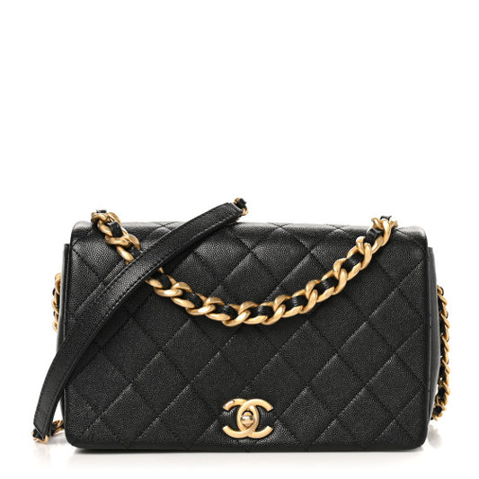 CHANEL Black Caviar Quilt Shoulder Bag ( RESERVED )