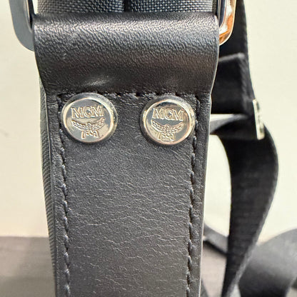 #3208 MCM Unisex Black Messenger Bag