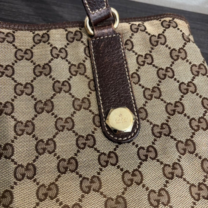8875 GUCCI GG Canvas Charmy Tote