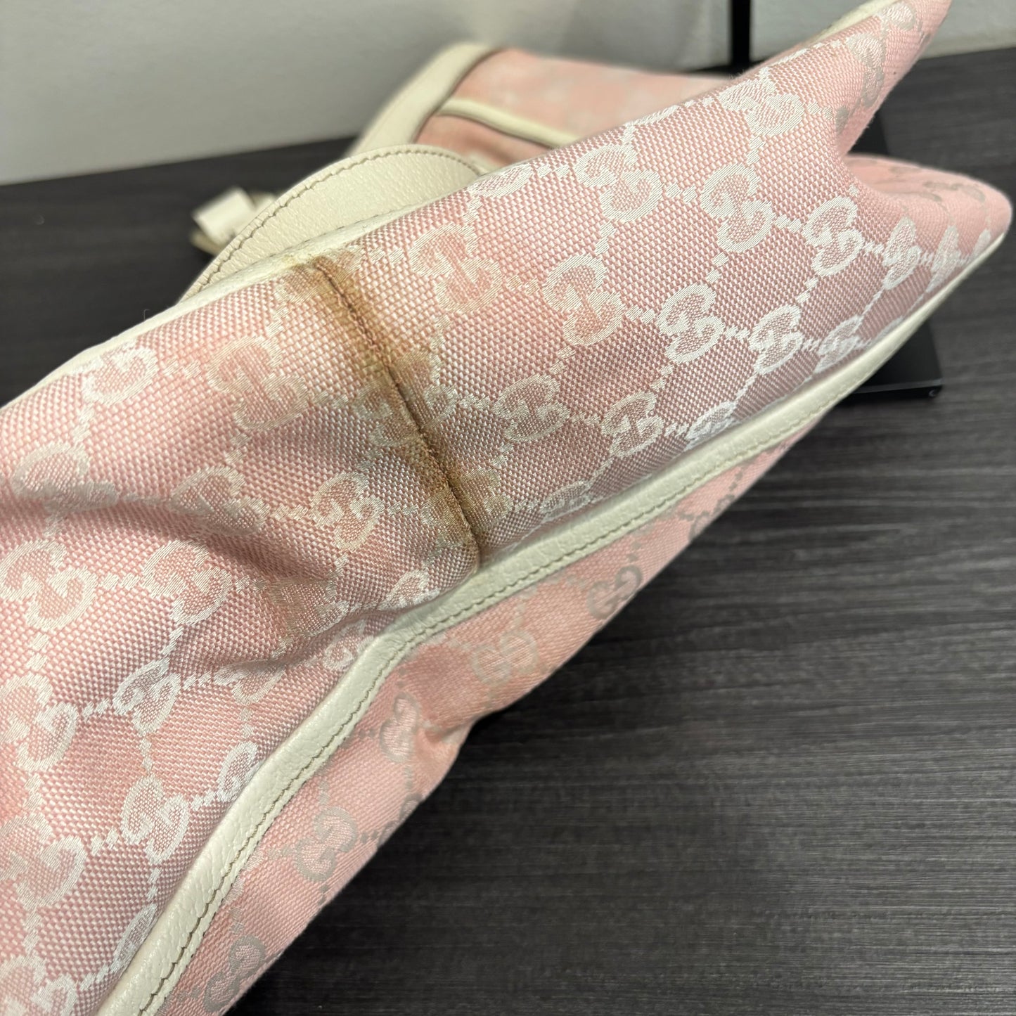 1128 GUCCI Pink Canvas Tote