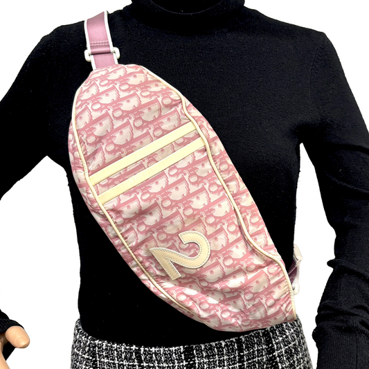 8865 CHRISTIAN DIOR Pink Sling Bag