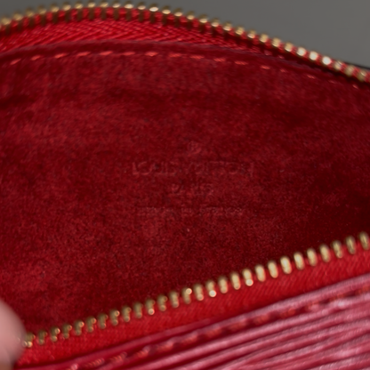 8869 LOUIS VUITTON Red Epi Leather Mini Papillon