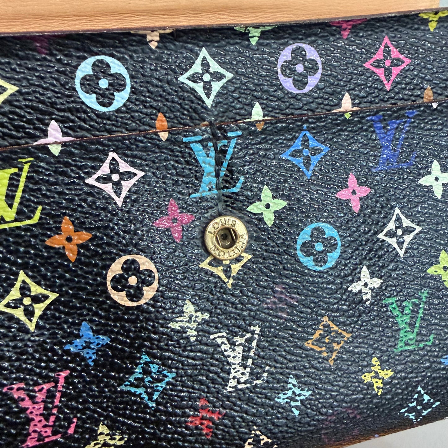 #1101-16 LOUIS VUITTON x MURAKAMI Sarah Wallet with Removable Chain