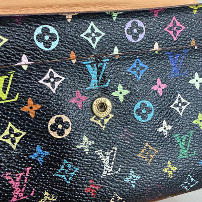 #1101-16 LOUIS VUITTON x MURAKAMI Sarah Wallet with Removable Chain