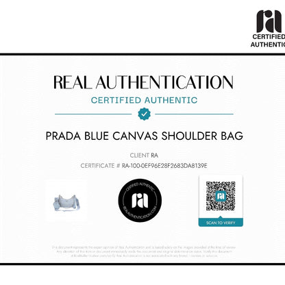 8862 PRADA Blue Nylon Reissue Crossbody MSRP $2,200