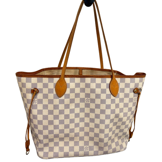 #8288 LOUIS VUITTON Damier Azur Neverfull MM