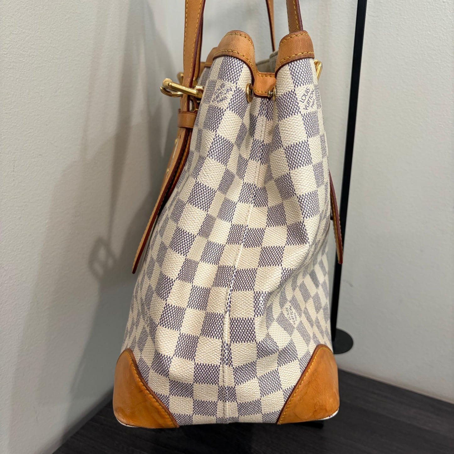 #1107 LOUIS VUITTON Damier Hampstead MM